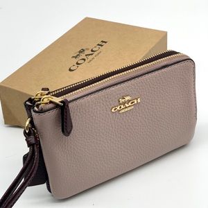 Coach Double Zip Wristlet